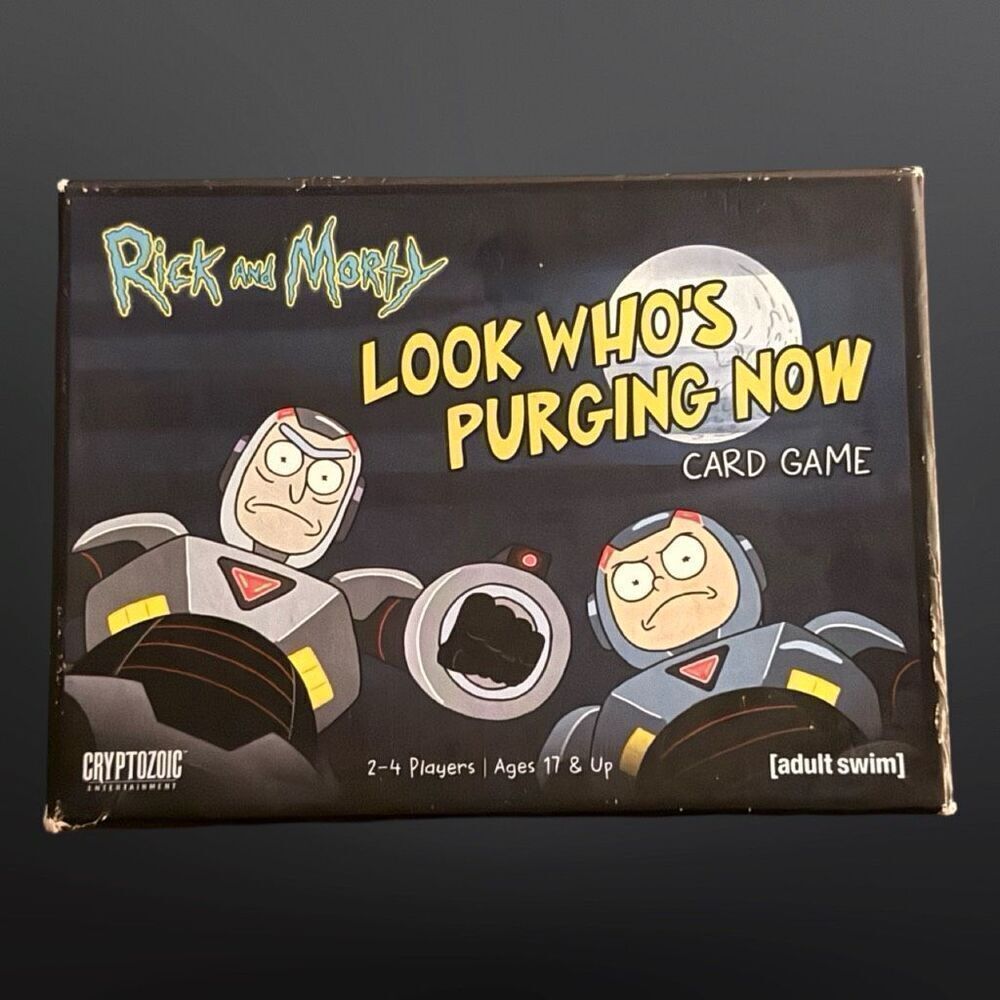 Rick and Morty Look Who's Purging Now Card Game 2-4 Players Ages 17+